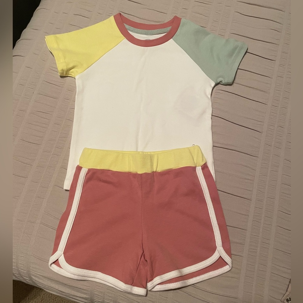 Brand new, with tags Colorblock T-Shirt and Shorts Set